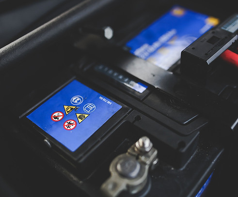 Car Battery Close-Up