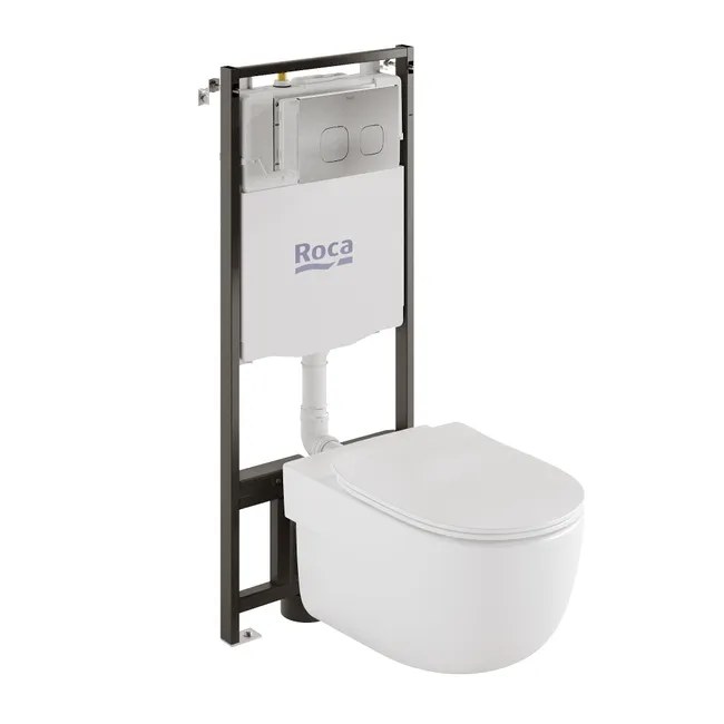 Frame and cistern before enclosure
