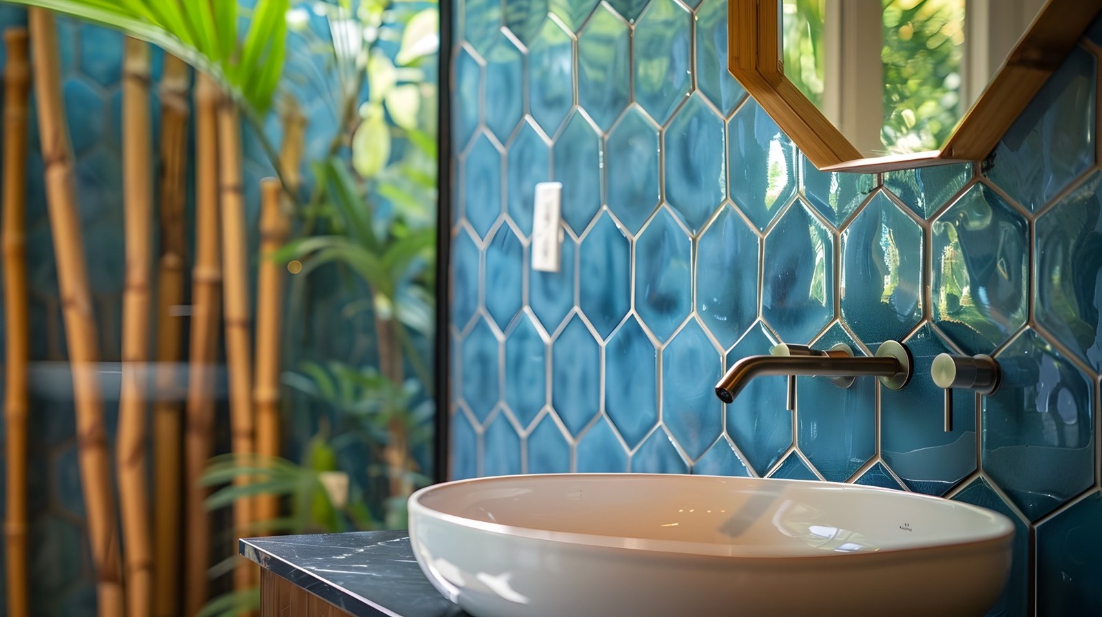 Hexagons — bathroom design inspiration