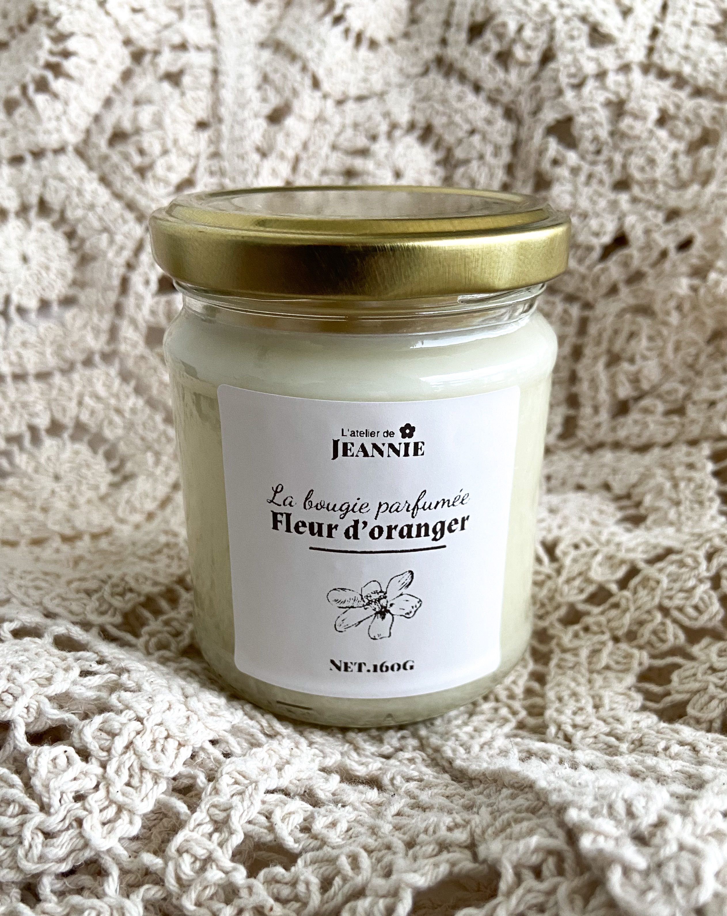 Bougie parfumée senteur Fleur d'oranger