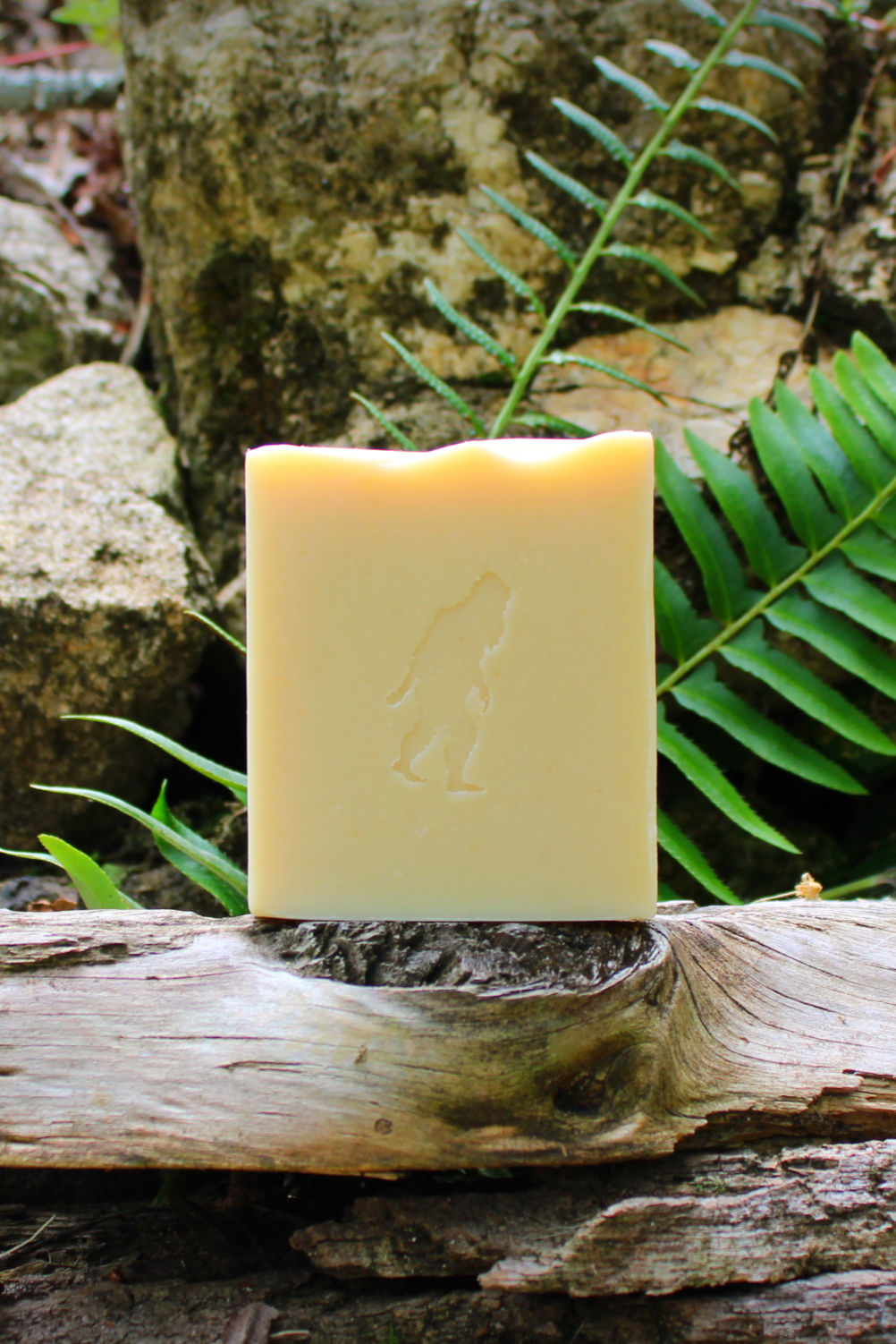 Natural body soap called Baby Squatch