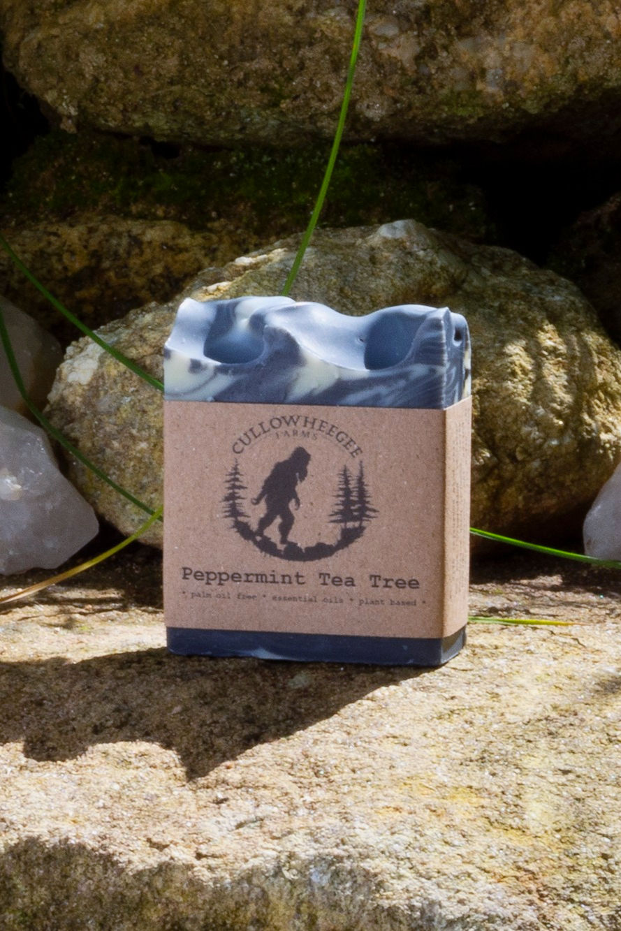 peppermint tea tree natural body soap