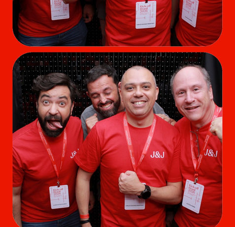 Foto tirinha impressa em cabine de fotos em evento Foz do Iguaçu