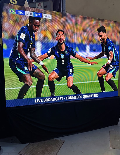 painel de led para transmissão de jogos da copa do mundo 2026