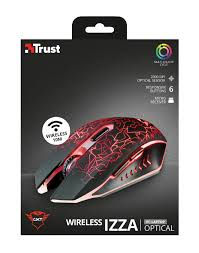 Trust Gxt 107 Izza Wireless Multicolor 2000 Dpi