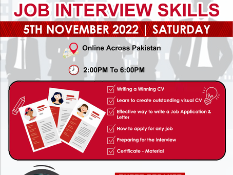 CV WRITING & JOB INTERVIEW SKILLS | 1-DAY CERTIFIED SHORT COURSE