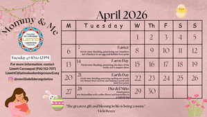April 2026 Mami y Yo Calendar