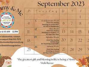 Mami y Yo September Calendar