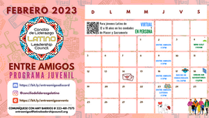 Entre Amigos Calendario de Febrero
