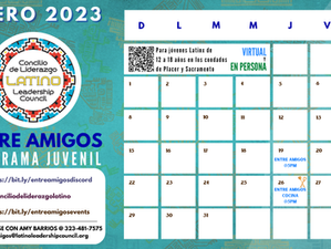 Entre Amigos Calendario de Enero