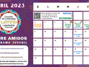 Entre Amigos Calendario de Abril