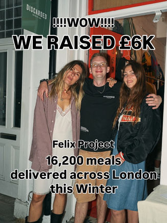WE RAISED £6k FOR LONDON FOOD BANKS