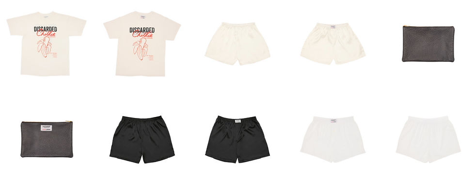 chillie x discarded shorts collections