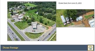 Arial View of Corner of Hwy. 181/104