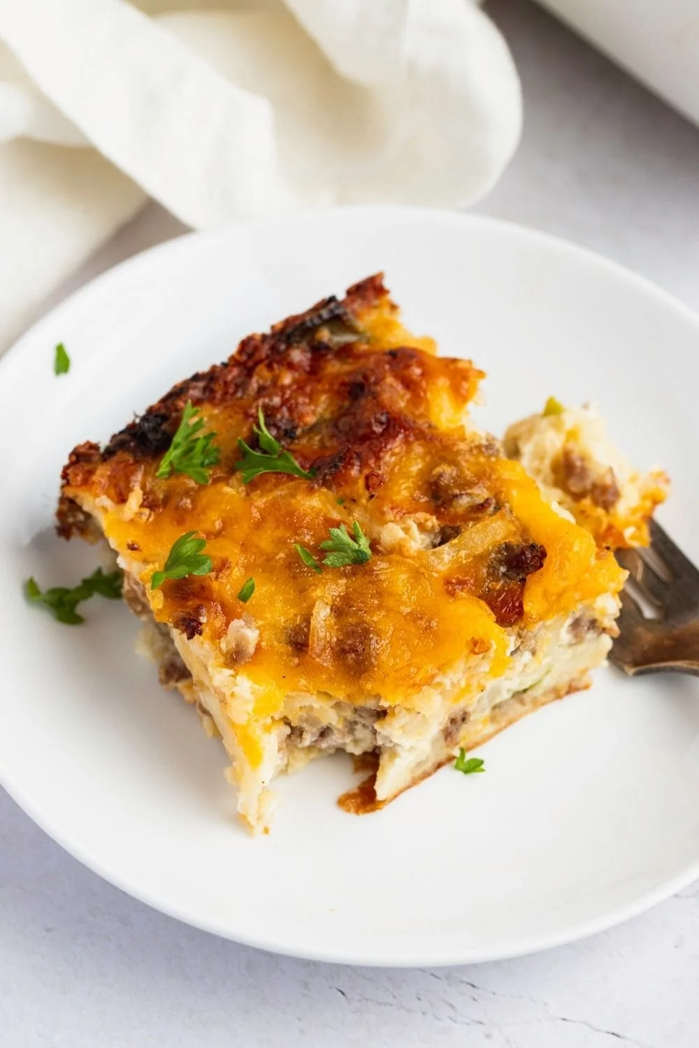 Bisqick breakfast casserole (1 serving)