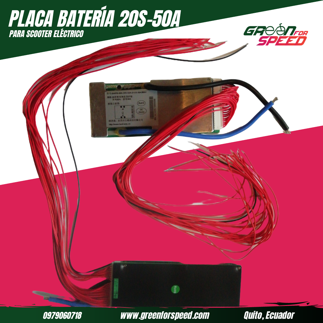 Placa protección batería litio 50 A