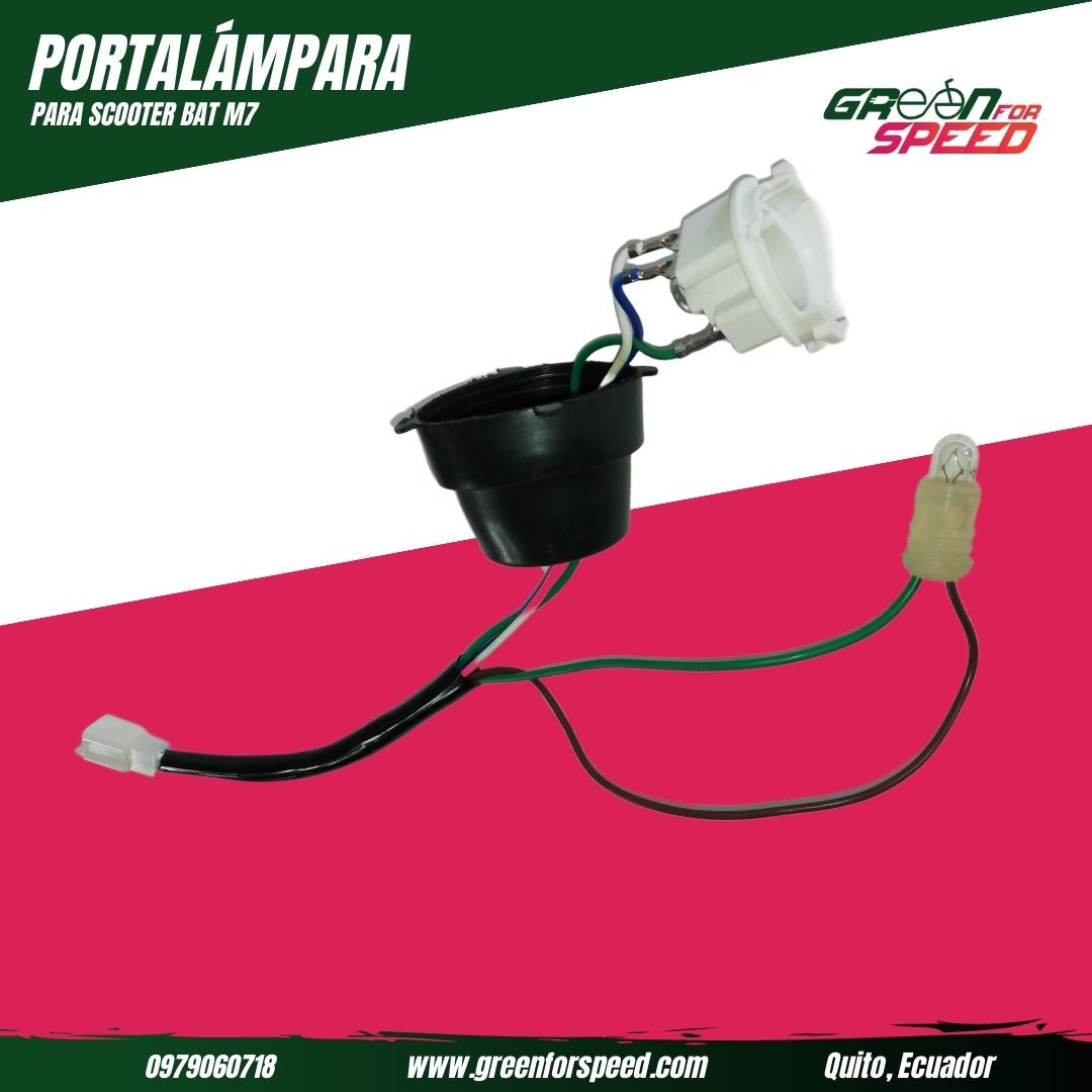 Portalámpara Luz Frontal Bat M7