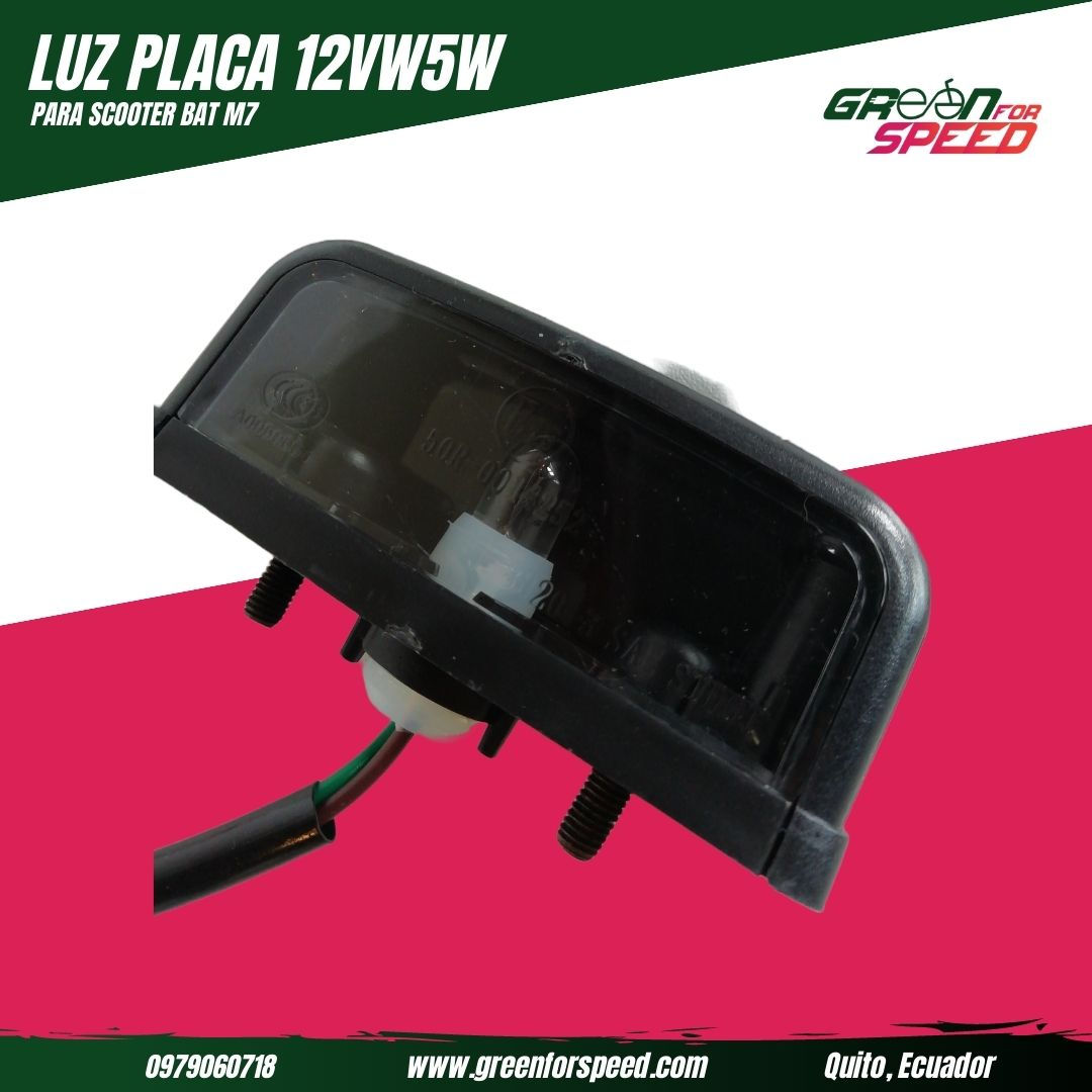 Luz Placa Bat M7 12VW5W