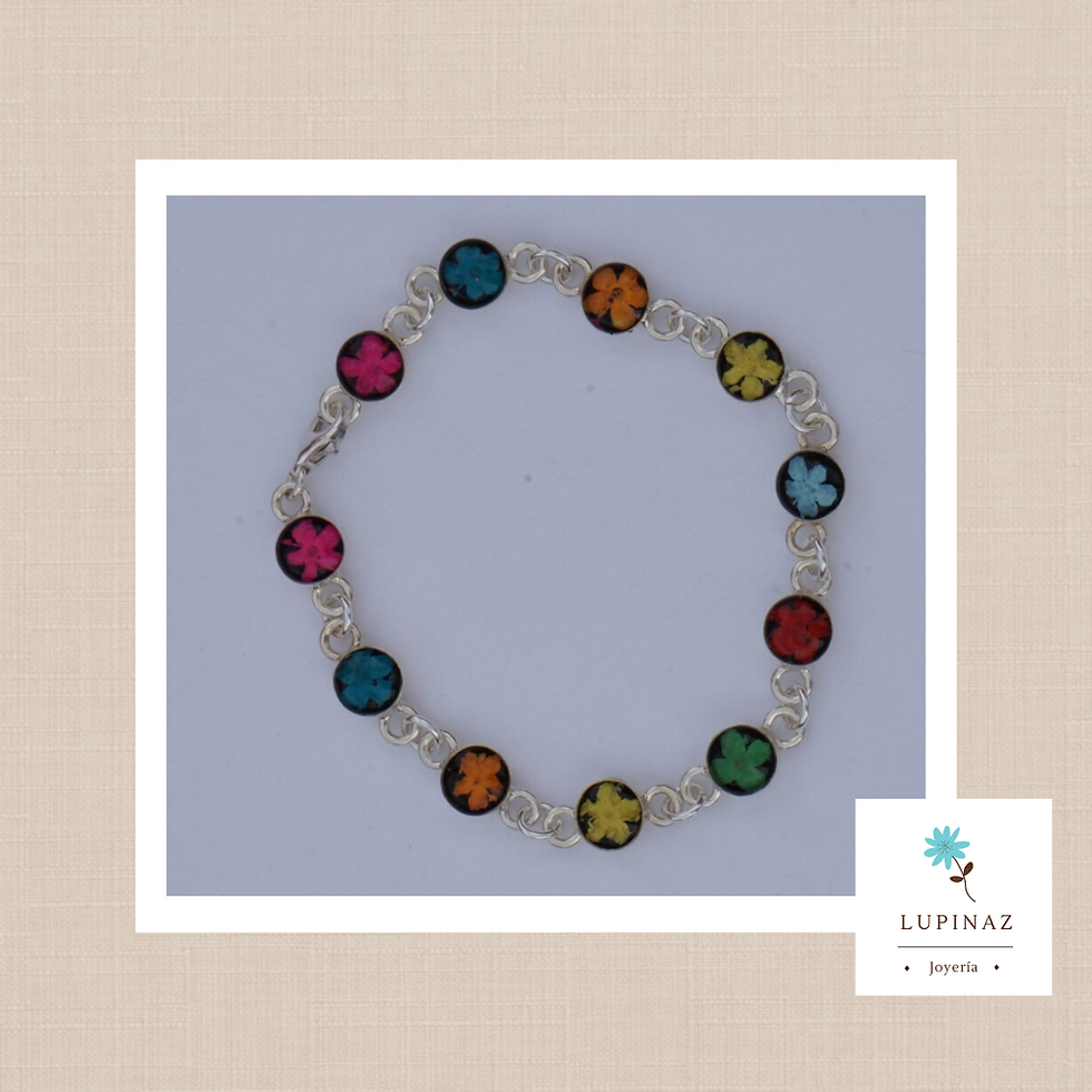 Pulsera redonda mini en plata