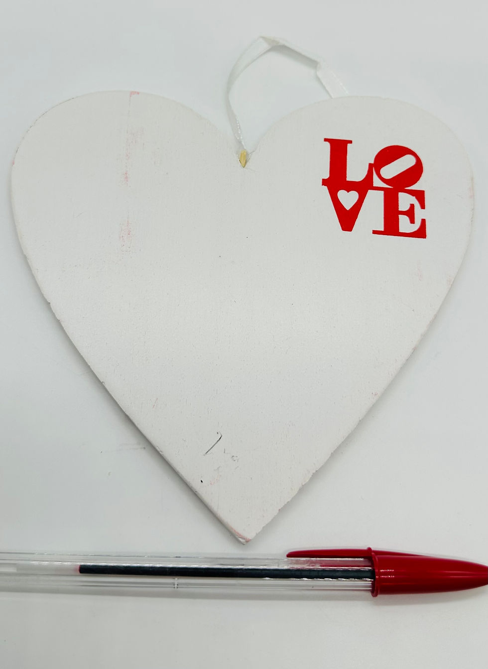 Thumbnail: Love Heart Motif on Ribbon  Large