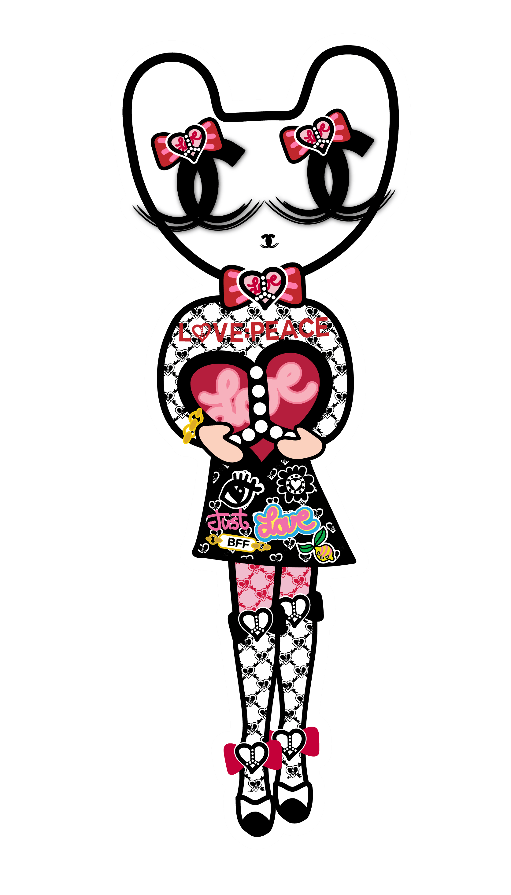 Chichi Cat walking animation sticker by Karmachichi, australian Made sticker tween brand