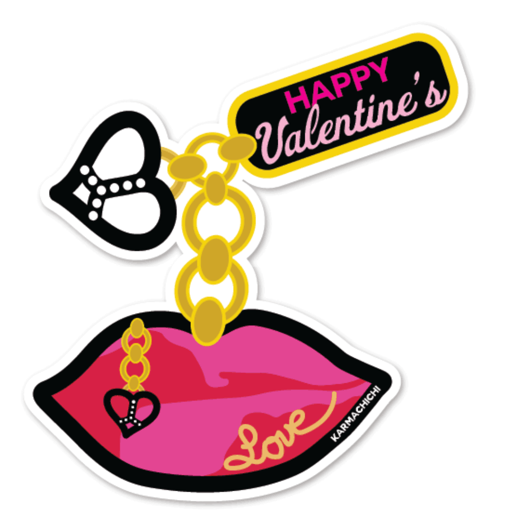 Gif | Happy Valentine's | Lips | Charm | Karmachichi
