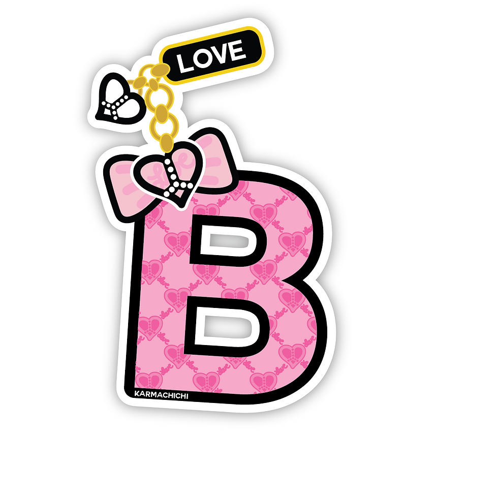 Thumbnail: B Gif | Animated | Letter B | pink | Karmachichi