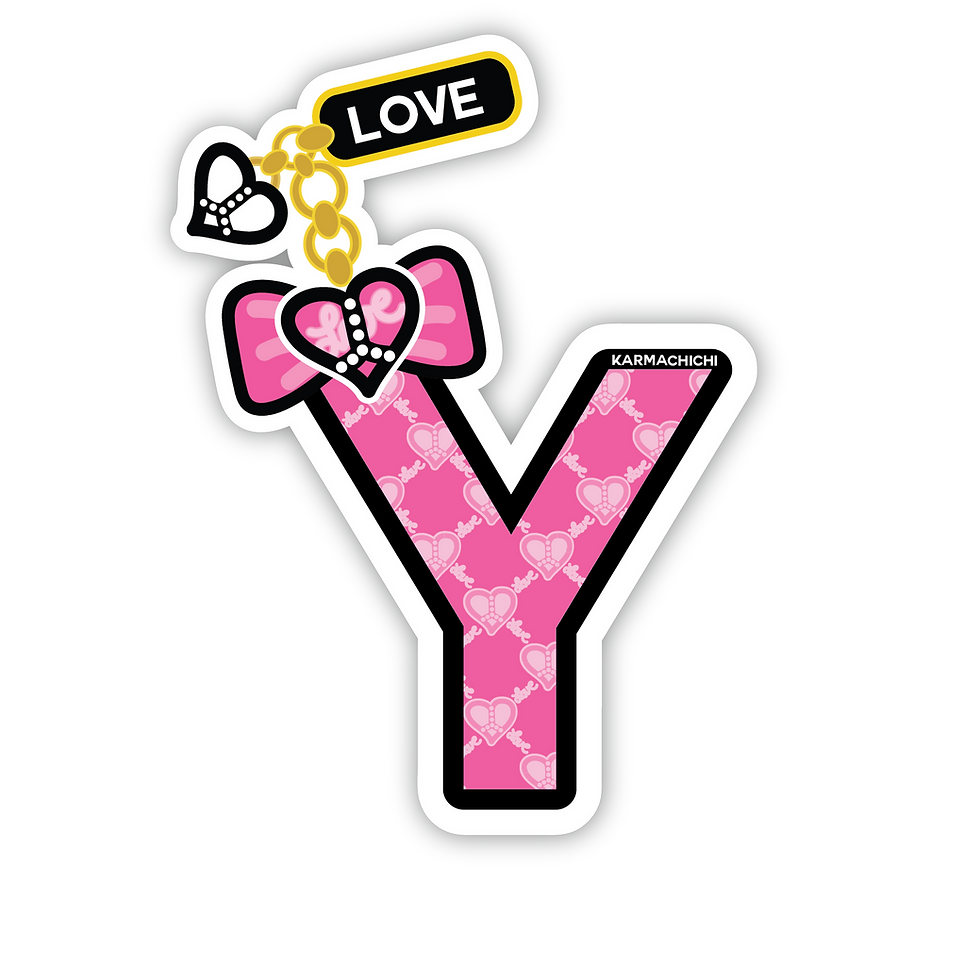 Thumbnail: Y Gif | Animated Letter | Pink bundle | Karmachichi