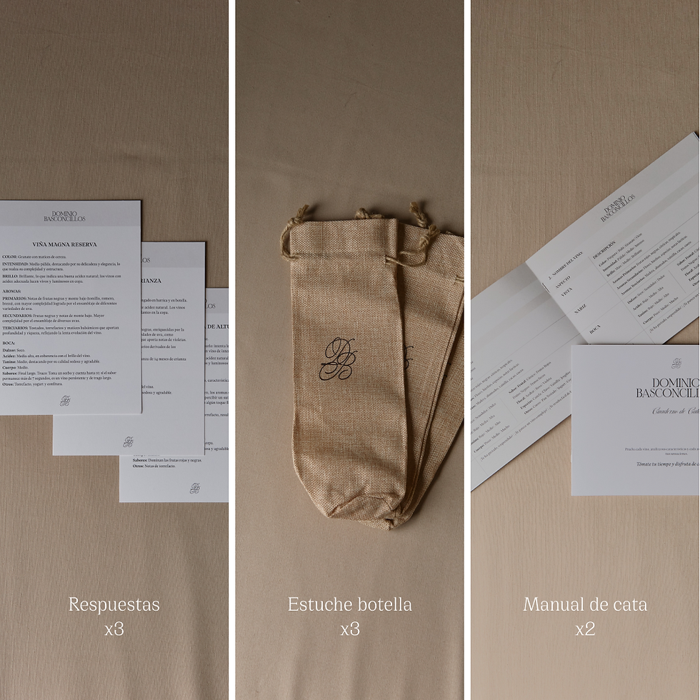 Miniatura: kit de cata, kit de cata exclusivo, kit de cata basconcillos, dominio basconcillos, vinos dominio basconcillos, vino tinto, vino tinto dr la ribera del duero, ribera del duero, el mejor ribera del duero, vinos basconcillos, finca de altura, basconcillos reserva, basconcillos crianza, vino premium, vino de calidad, el mejor tinto, crianza, barrica, reserva