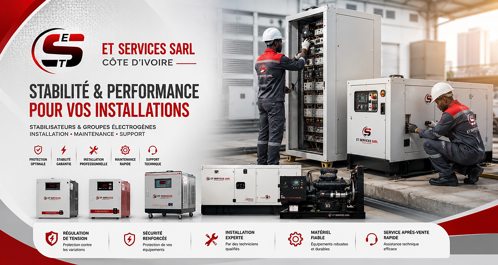 CST et services sarl Côte d'Ivoire: STABILITÉ & PERFORMANCE POUR VOS INSTALLATIONS