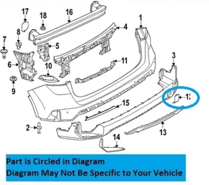 2024 BMW X1 Rear Tow Hook Cover