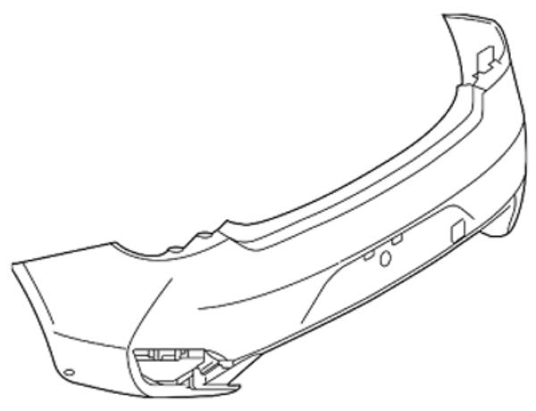 2022 Infiniti Q60 Rear Bumper Cover
