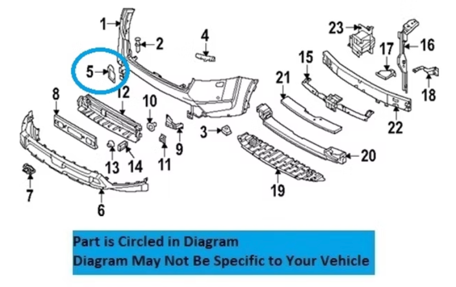 Nissan Pathfinder front tow hook cover