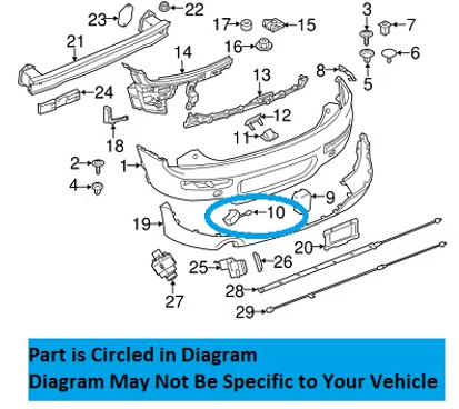 MINI Clubman rear tow hook cover