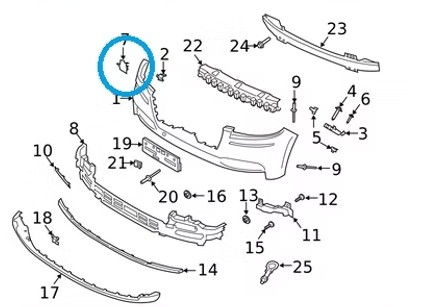 Lincoln aviator front tow hook cover