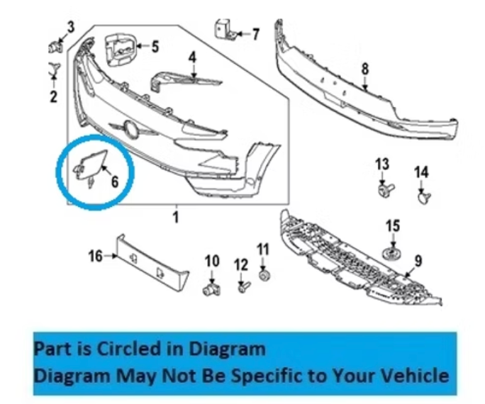 Volvo EX30 front tow hook cover