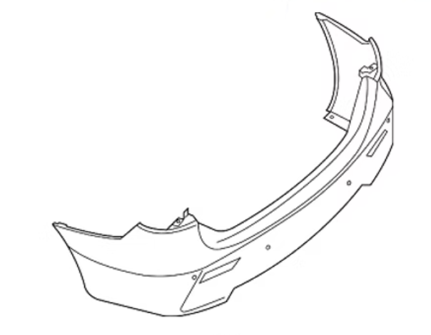 Nissan Pathfinder rear bumper cover