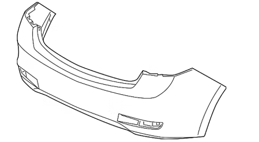 Acura ILX rear bumper cover