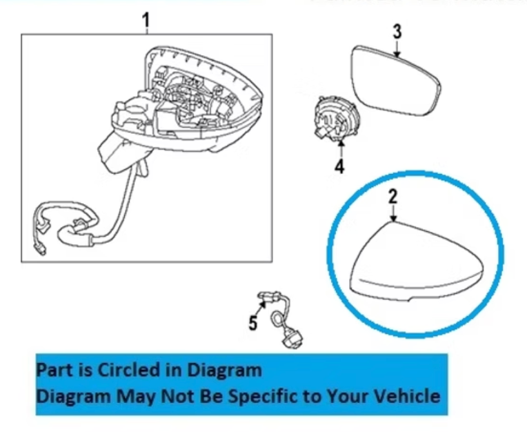 Nissan Pathfinder side mirror cover