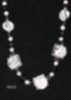 zebra print inspired necklace