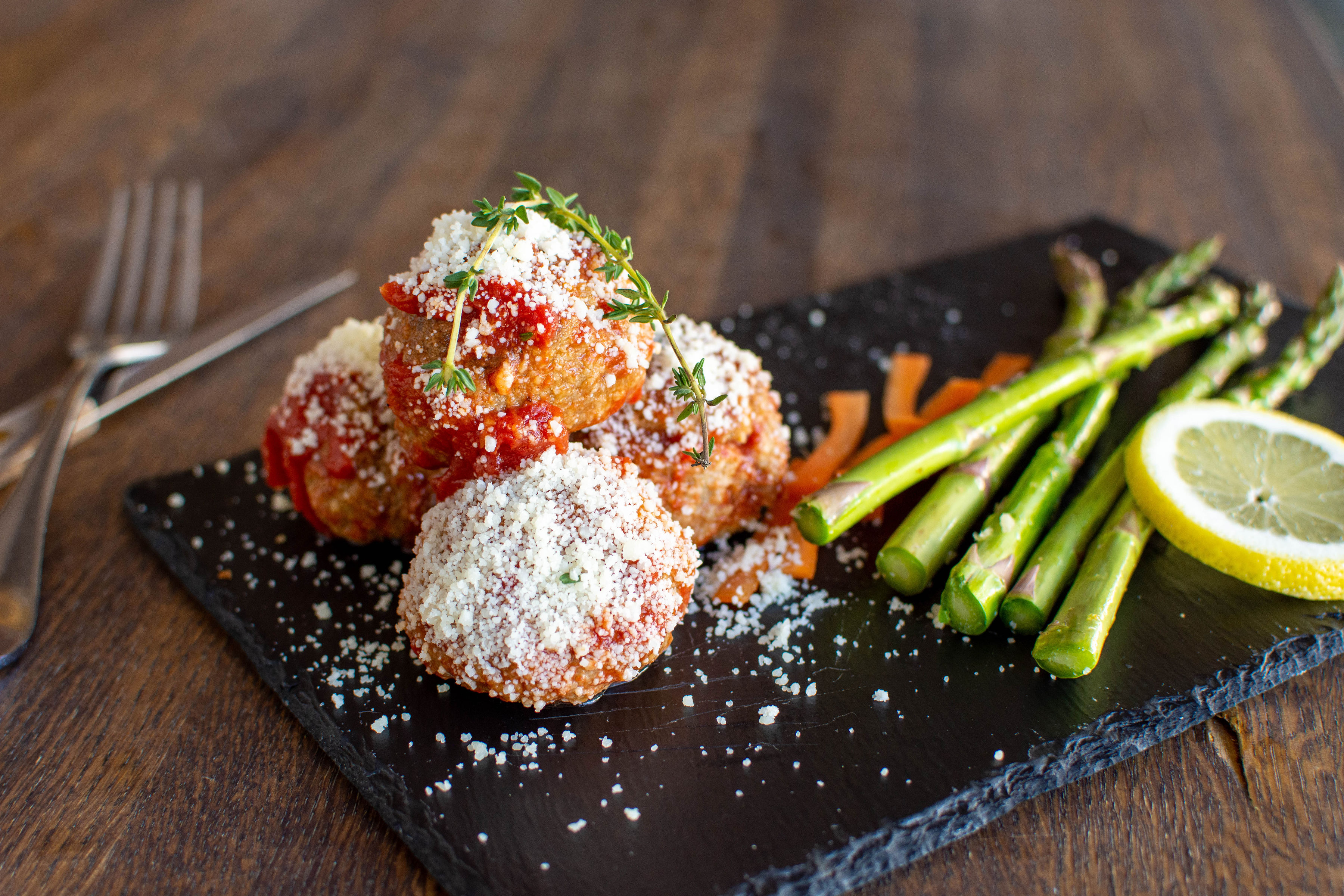 Arranged Food and Objects