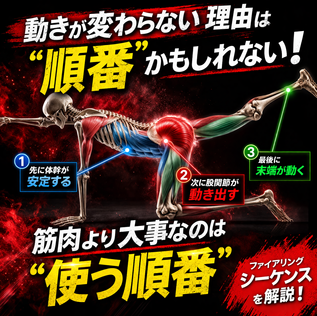 ファイアリングシーケンスとは?動きが変わる筋肉の使う順番