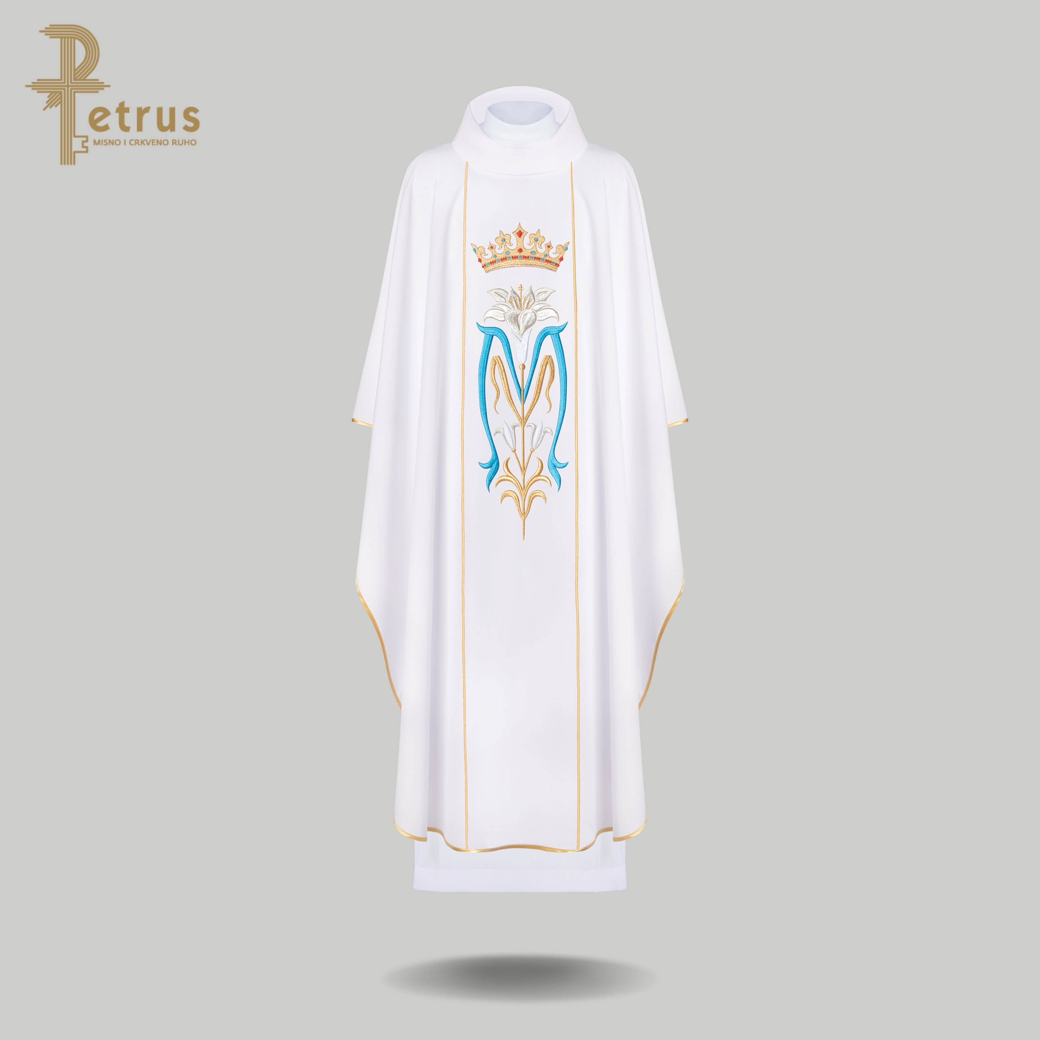 Liturgijska misnica s izvezenom krunom Djevice Marije