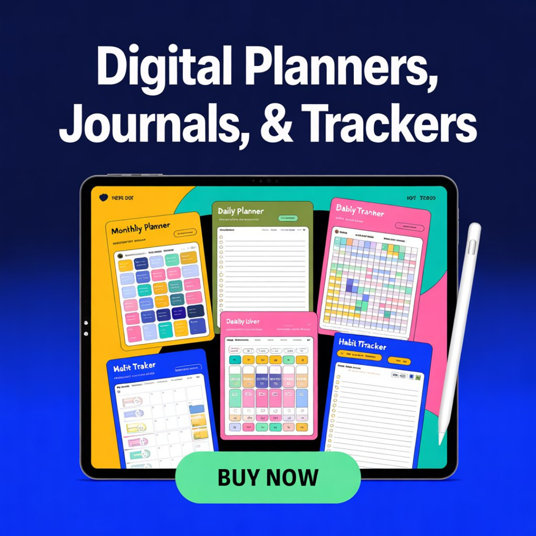 Take Control of Your Life with Digital Planners, Journals & Trackers