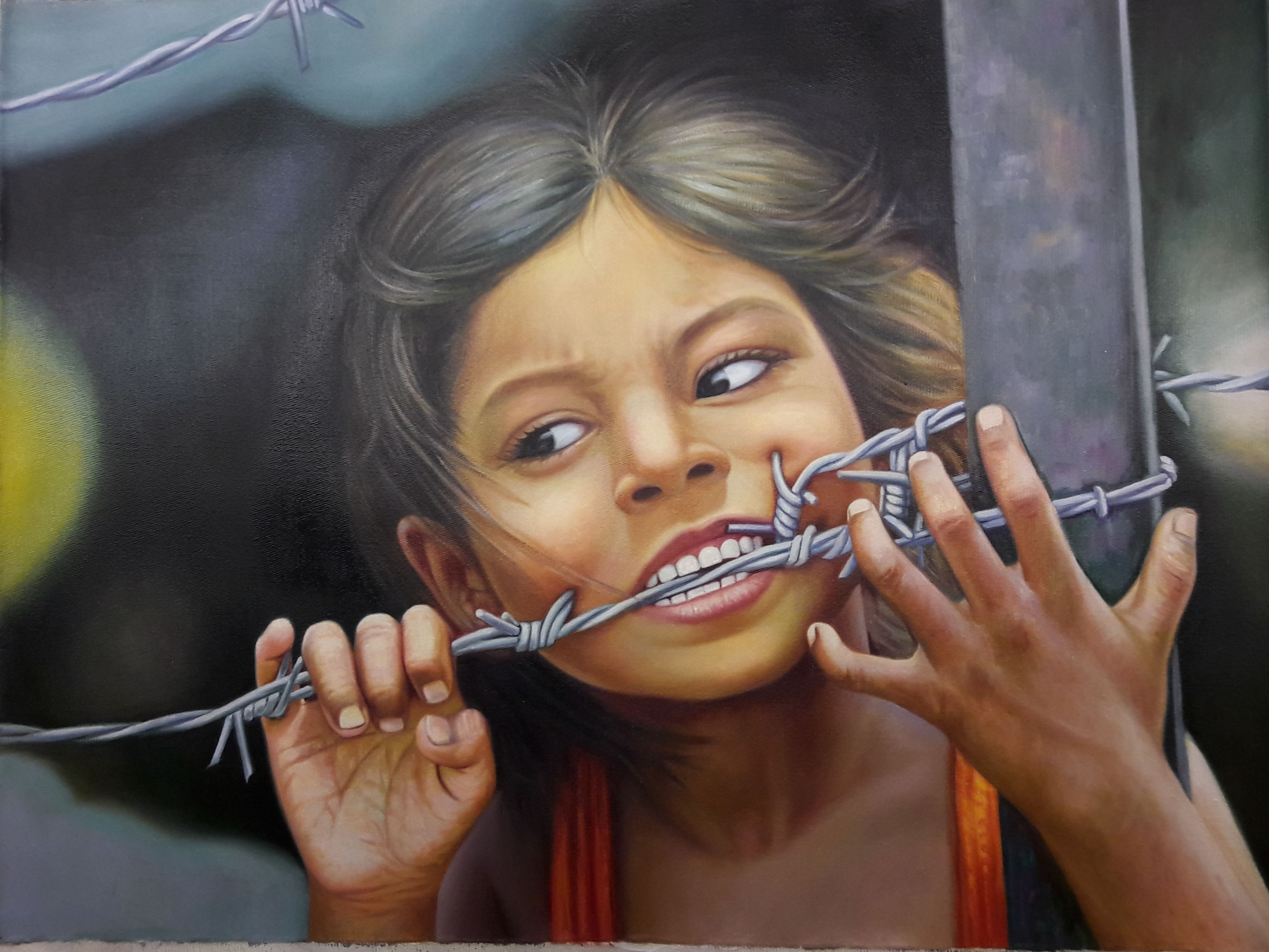 Syrian kid in the camp