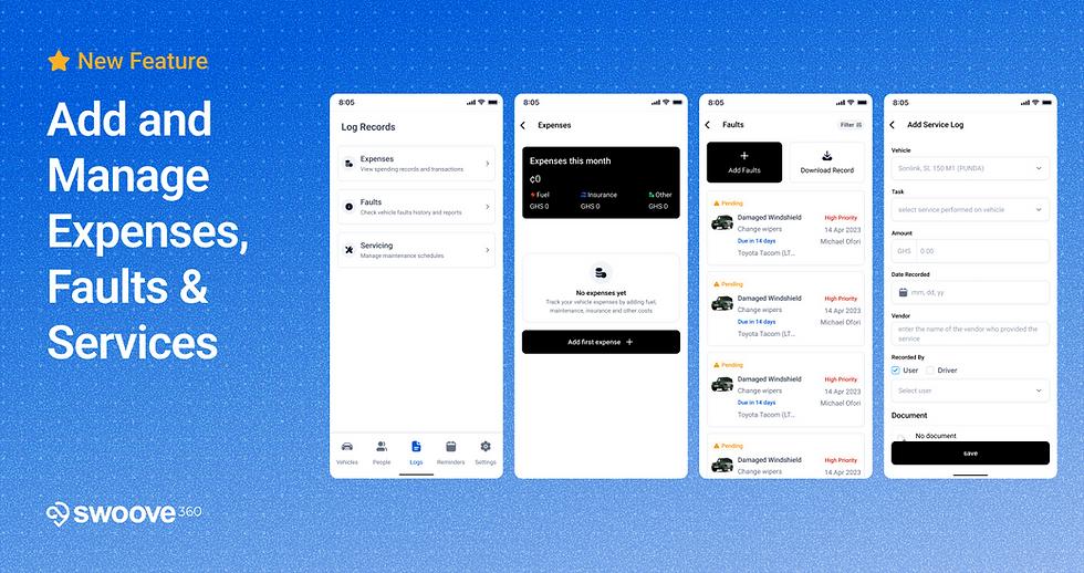 New Feature: Manage Fleet Expenses, Faults, and Services On-the-Go with Fleet360 Mobile App