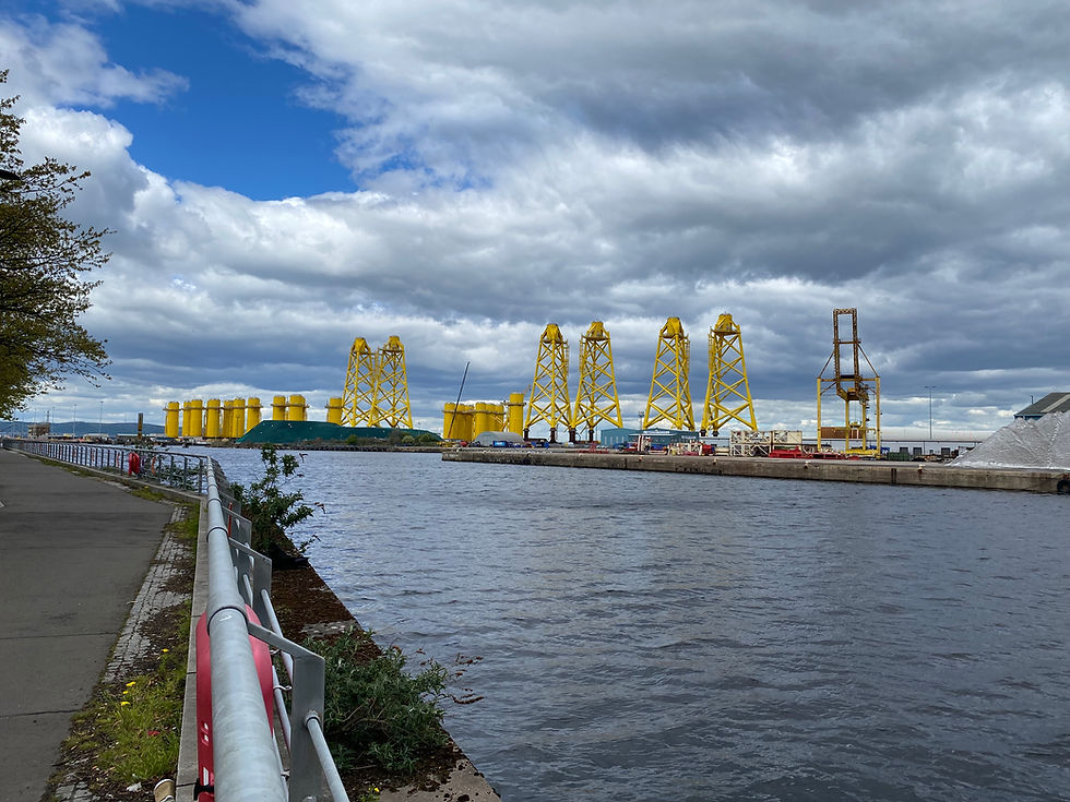 Wind Turbine Towers at Leith