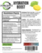hydration boost electrolytes label