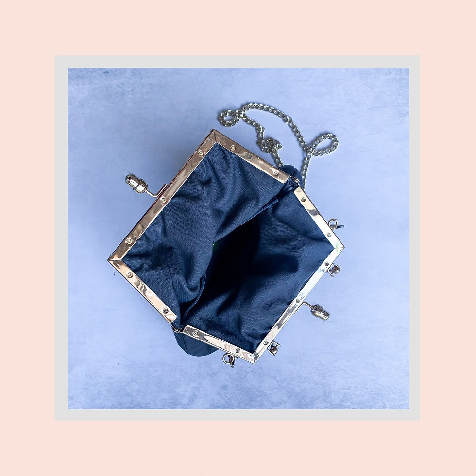 Thumbnail: Black retro clutch