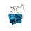 Thumbnail: Blue Fold-Over Small Clutch